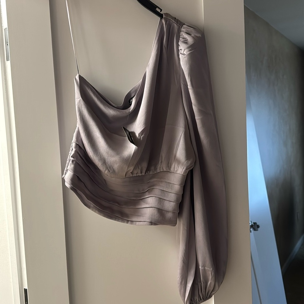 Express one shoulder crop top.